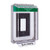 STI-14310CG STI Universal Stopper Low Profile Cover Enclosure Flush Back Box and Hood - Custom Label - Green - Non-Returnable