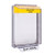 STI-14310CY STI Universal Stopper Low Profile Cover Enclosure Flush Back Box and Hood - Custom Label - Yellow - Non-Returnable