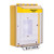 STI-14410CY STI Universal Stopper Low Profile Cover Enclosed Back Box, Sealed Mounting Plate and Hood - Custom Label - Yellow - Non-Returnable