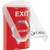 SS2022XT-EN STI Red Indoor Only Flush or Surface Key-to-Reset (Illuminated) Stopper Station with EXIT Label English