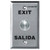 SD-7204SGEX1Q Seco-Larm Vandal-Resistant Stainless-Steel Single-Gang Request-To-Exit Plate