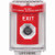 SS2033XT-EN STI Red Indoor/Outdoor Flush Key-to-Activate Stopper Station with EXIT Label English