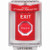 SS2042XT-EN STI Red Indoor/Outdoor Flush w/ Horn Key-to-Reset (Illuminated) Stopper Station with EXIT Label English