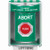 SS2184AB-EN STI Green Indoor/Outdoor Surface w/ Horn Momentary Stopper Station with ABORT Label English