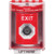 SS2083XT-EN STI Red Indoor/Outdoor Surface w/ Horn Key-to-Activate Stopper Station with EXIT Label English