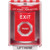 SS2084XT-EN STI Red Indoor/Outdoor Surface w/ Horn Momentary Stopper Station with EXIT Label English
