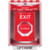 SS2089XT-EN STI Red Indoor/Outdoor Surface w/ Horn Turn-to-Reset (Illuminated) Stopper Station with EXIT Label English