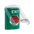 SS2129XT-EN STI Green Indoor Only Flush or Surface Turn-to-Reset (Illuminated) Stopper Station with EXIT Label English