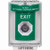 SS2133XT-EN STI Green Indoor/Outdoor Flush Key-to-Activate Stopper Station with EXIT Label English