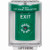 SS2140XT-EN STI Green Indoor/Outdoor Flush w/ Horn Key-to-Reset Stopper Station with EXIT Label English