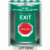 SS2178XT-EN STI Green Indoor/Outdoor Surface Pneumatic (Illuminated) Stopper Station with EXIT Label English
