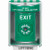 SS2180XT-EN STI Green Indoor/Outdoor Surface w/ Horn Key-to-Reset Stopper Station with EXIT Label English