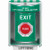 SS2181XT-EN STI Green Indoor/Outdoor Surface w/ Horn Turn-to-Reset Stopper Station with EXIT Label English