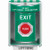 SS2184XT-EN STI Green Indoor/Outdoor Surface w/ Horn Momentary Stopper Station with EXIT Label English