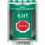 SS2189XT-EN STI Green Indoor/Outdoor Surface w/ Horn Turn-to-Reset (Illuminated) Stopper Station with EXIT Label English