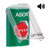 SS21A9AB-EN STI Green Indoor Only Flush or Surface w/ Horn Turn-to-Reset (Illuminated) Stopper Station with ABORT Label English