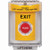 SS2241XT-EN STI Yellow Indoor/Outdoor Flush w/ Horn Turn-to-Reset Stopper Station with EXIT Label English