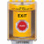 SS2281XT-EN STI Yellow Indoor/Outdoor Surface w/ Horn Turn-to-Reset Stopper Station with EXIT Label English