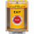 SS2284XT-EN STI Yellow Indoor/Outdoor Surface w/ Horn Momentary Stopper Station with EXIT Label English