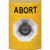 SS2203AB-EN STI Yellow No Cover Key-to-Activate Stopper Station with ABORT Label English