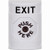 SS2300XT-EN STI White No Cover Key-to-Reset Stopper Station with EXIT Label English