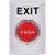 SS2309XT-EN STI White No Cover Turn-to-Reset (Illuminated) Stopper Station with EXIT Label English