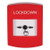GLR001LD-EN STI Red Indoor Only No Cover Key-to-Reset Push Button with LOCKDOWN Label English