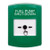 GLR101PS-EN STI Green Indoor Only No Cover Key-to-Reset Push Button with FUEL PUMP SHUT-DOWN Label English