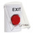 SS2322XT-EN STI White Indoor Only Flush or Surface Key-to-Reset (Illuminated) Stopper Station with EXIT Label English