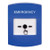 GLR401EM-EN STI Blue Indoor Only No Cover Key-to-Reset Push Button with EMERGENCY Label English