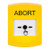 GLR201AB-EN STI Yellow Indoor Only No Cover Key-to-Reset Push Button with ABORT Label English