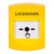 GLR201LD-EN STI Yellow Indoor Only No Cover Key-to-Reset Push Button with LOCKDOWN Label English