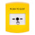 GLR201PX-EN STI Yellow Indoor Only No Cover Key-to-Reset Push Button with PUSH TO EXIT Label English