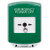 GLR121PO-EN STI Green Indoor Only Shield Key-to-Reset Push Button with EMERGENCY POWER OFF Label English