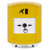 GLR221RM-EN STI Yellow Indoor Only Shield Key-to-Reset Push Button with Running Man Icon English