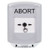 GLR321AB-EN STI White Indoor Only Shield Key-to-Reset Push Button with ABORT Label English