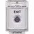 SS2333XT-EN STI White Indoor/Outdoor Flush Key-to-Activate Stopper Station with EXIT Label English