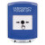 GLR421PO-EN STI Blue Indoor Only Shield Key-to-Reset Push Button with EMERGENCY POWER OFF Label English