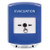 GLR421EV-EN STI Blue Indoor Only Shield Key-to-Reset Push Button with EVACUATION Label English