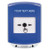 GLR421ZA-EN STI Blue Indoor Only Shield Key-to-Reset Push Button with Non-Returnable Custom Text Label English