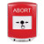 GLR0A1AB-EN STI Red Indoor Only Shield w/ Sound Key-to-Reset Push Button with ABORT Label English