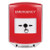 GLR0A1EM-EN STI Red Indoor Only Shield w/ Sound Key-to-Reset Push Button with EMERGENCY Label English