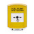 GLR2A1PS-EN STI Yellow Indoor Only Shield w/ Sound Key-to-Reset Push Button with FUEL PUMP SHUT-DOWN Label English