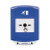 GLR4A1RM-EN STI Blue Indoor Only Shield w/ Sound Key-to-Reset Push Button with Running Man Icon English