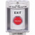SS2372XT-EN STI White Indoor/Outdoor Surface Key-to-Reset (Illuminated) Stopper Station with EXIT Label English