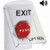 SS23A2XT-EN STI White Indoor Only Flush or Surface w/ Horn Key-to-Reset (Illuminated) Stopper Station with EXIT Label English