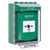 GLR181AB-EN STI Green Indoor/Outdoor Low Profile Surface Mount w/ Sound Key-to-Reset Push Button with ABORT Label
