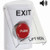 SS23A4XT-EN STI White Indoor Only Flush or Surface w/ Horn Momentary Stopper Station with EXIT Label English