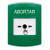 GLR101AB-ES STI Green Indoor Only No Cover Key-to-Reset Push Button with ABORT Label Spanish