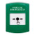 GLR101ES-ES STI Green Indoor Only No Cover Key-to-Reset Push Button with EMERGENCY STOP Label Spanish